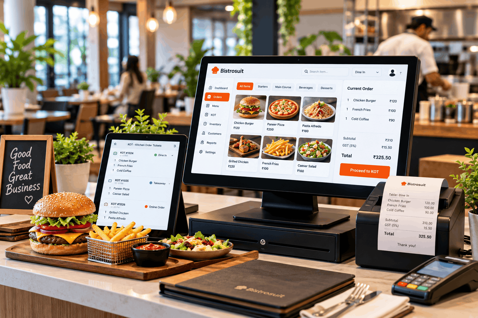 POSWAGON Restaurant Management Software Interface
